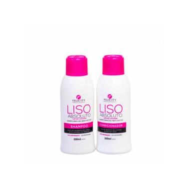 Imagem de Kit Shampoo Condicionador Liso Absoluto Felicity Professional 2X300ml