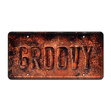 Imagem de Celebrity Machines Ash vs Evil Dead | Groovy | Placa de licença estampada em metal