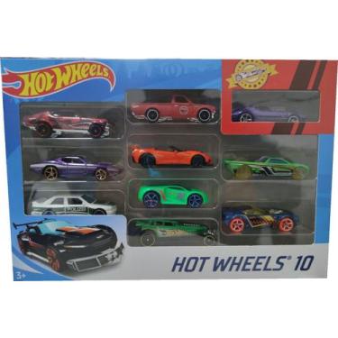 Imagem de Hot Wheels Kit 10 Carrinhos Sortidos - Mattel 54886