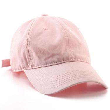 Imagem de Boné Estilo Beisebol Liso com Aba Curva-Unissex
