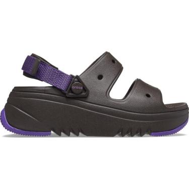 Imagem de Sandália crocs classic hiker xscape sandal espresso/neon purple-Feminino
