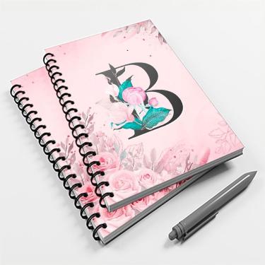 Imagem de Caderno Universitário 96 fls Floral Letra B