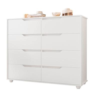Imagem de Cômoda Doble com 8 Gavetas Vistas Flex Albatroz Moveis