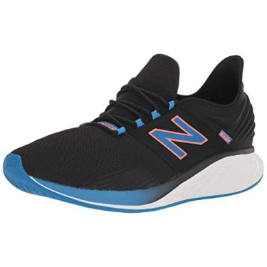 Imagem de New Balance Fresh Foam Roav V1 masculino, Preto/azul sereno/laranja vibrante, 44