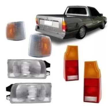 Imagem de Kit Faróis Quadrados + Lanternas + Piscas para Parati/Saveiro 1991-1994