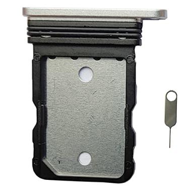Imagem de Ubrokeifixit Suporte para bandeja de cartão SIM de 6,3 polegadas para Google Pixel 7 16.0 cm 2022 GVU6C GQML3, com pino de ejeção (Pixel 7 6.3-Snow)