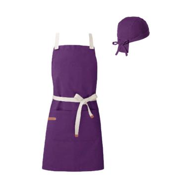 Imagem de Avental e Bandana Roxo Açai Sorveteria Confeitaria Cozinha