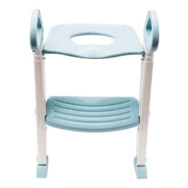 Imagem de Assento Redutor Infantil Azul | Escada | Dobrável