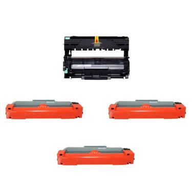 Imagem de Kit Cilindro Compatível Dr2340 + 3x Toner Tn2340 Tn2370 660