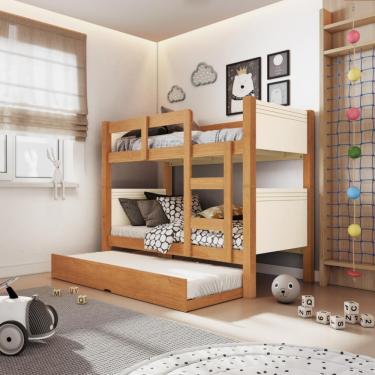 Imagem de Treliche Infantil Madri Conquista Móveis - Cinamomo/Off White