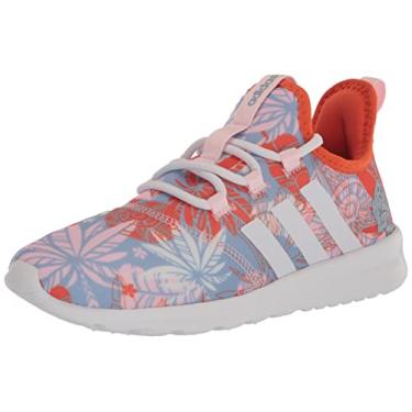 Imagem de adidas Tênis de corrida unissex infantil Cloud Foam-Pure, Rosa claro/branco/laranja semiimpacto (Moana), 17