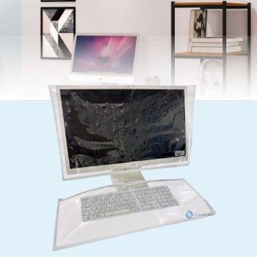 Imagem de Capa computador all in one monitor 19,20 e 21 pol + teclado c/ zíper -