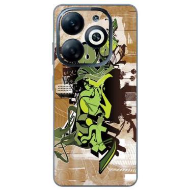 Imagem de Capa Adesivo Skin072 Verso Para Infinix Smart 8 Pro (X6525B) - KawaSki