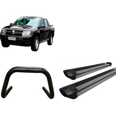 Imagem de Kit Quebra Mato S/barra Estribo Personalizado Preto  Oroch - HOZZ