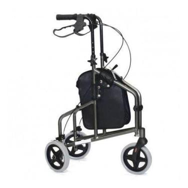Imagem de Andador com 3 rodas robrável com cesto para Idoso Mobil, Alumínio