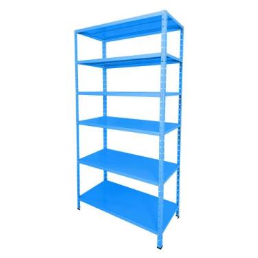 Imagem de Estante Aço 6 Prateleiras Reguláveis 40cm Multiuso 30kg Várias Cores -