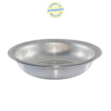 Imagem de Bacia Multiuso Grande N 40 cm Redonda em Aluminio Banho PET - Global A