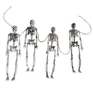 Imagem de Varal Decorativo de Esqueletos Halloween - 100cm - Extra Festas
