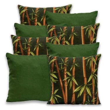 Imagem de Kit 8 Capas de Almofada 40cmx40cm Gorgurinho - RAFALORO, BAMBU ESCURO 