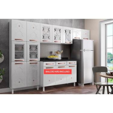 Imagem de Kit de Cozinha Modulada 3 Peças Mirage New (2 Armários + 1 Paneleiro) 
