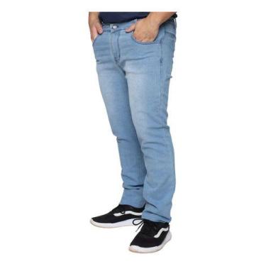 Imagem de Kit 2 Calças Jeans Masculina Lycra Slim 100% Algodão Premium Elastano 