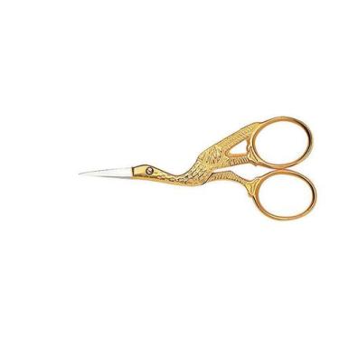 Imagem de Tesoura de bordar Pássaro dourado Mundial 3 1/2" M-428, Aço inoxidável