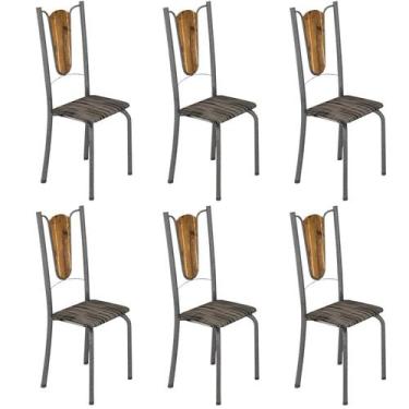 Imagem de Kit 6 Cadeiras Tubulares Júlia - Soma Móveis