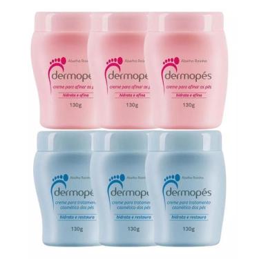 Imagem de Kit Dermopés Trata e Afina: 3 Creme Hidratante 130 g (azul) + 3 Creme 