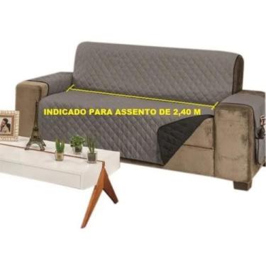 Imagem de Capa protetor retratil 4 lugares assento 2.40 king dupla face - RIOS E