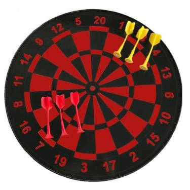 Imagem de Jogo Dardos Gold Sports Alvo Pro Magnético, Único, Unissex, Vermelho