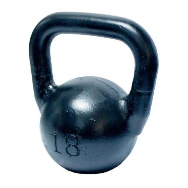 Imagem de Kettlebell Pintado 18kg Para Exercício Funcional Funcional Academia - 