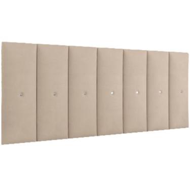 Imagem de Painel Greta Pro 140cm Casal para Quarto Suspenso Bege - A Z DECOR
