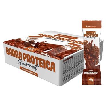 Imagem de Barra Proteíca 40g Brigadeiro Gourmet Caixa com 12 Unidades - NEWNUTRI