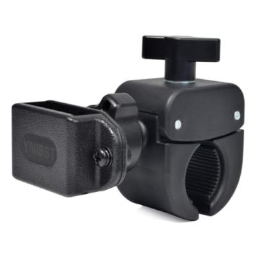 Imagem de YNIBST Braçadeira de suporte de bicicleta Walkie Talkie, suporte de rádio bidirecional para guidão de scooter de motocicleta, com gancho de cinto, para Motorola Talkabout Midland Cobra BaoFeng