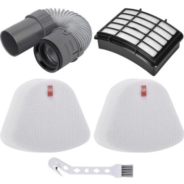 Imagem de Anewise Peça de substituição de filtro de mangueira de vácuo para aspirador de pó Shark Navigator Lift-Away Deluxe NV352 NV350 NV351 NV380 UV440, 1 mangueira de bocal + 2 pré-fundidos + 1 filtro Hepa,