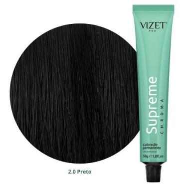 Imagem de Coloração Supreme Chroma 2.0 Preto 50gr Vizet