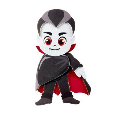 Imagem de Painel Decorativo Halloween Vampiro EVA - 18cm x 11cm - Piffer
