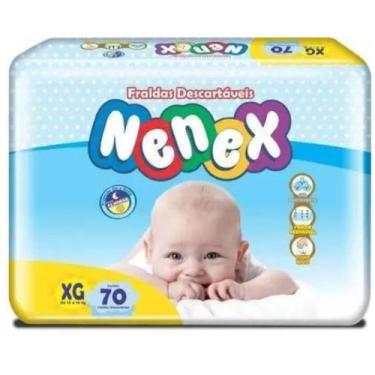 Imagem de Fralda Descartável Nenex Mega XG 70 Unidades Toque de Algodão