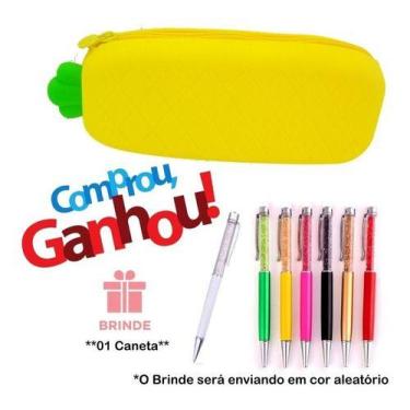 Imagem de Estojo Material Escolar Abacaxi Silicone Perfumada + - oem