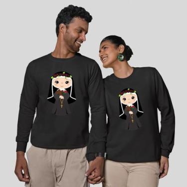 Imagem de Kit 2 Blusas Frio Moletom Careca Sem Capuz Casal Namorados Fé 05 - MP 