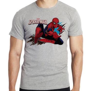 Imagem de Camiseta  Homem Aranha teia Blusa criança infantil juvenil adulto cami