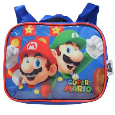 Imagem de Lancheira Infantil Térmica Super Mario Bros Luxcel Escolar, Lancheira 