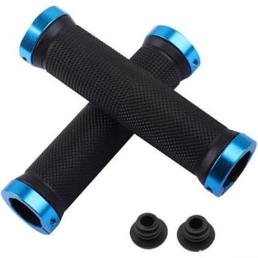 Imagem de Manopla Luva Punho Com Travas De Alumínio Mtb Bicicleta - genesi, Azul