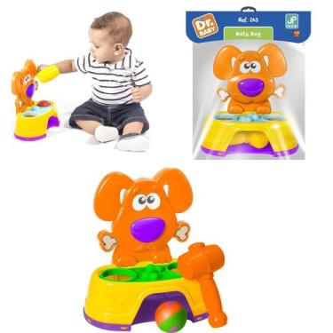 Imagem de Brinquedo Bate Martelo Dog Infantil Bebê 243 Jp Brink, Laranja