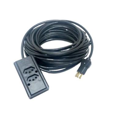 Imagem de Extensão Elétrica 10a/20a Reforçada 20m PP 2x1,5mm 2 tomadas - Margiri