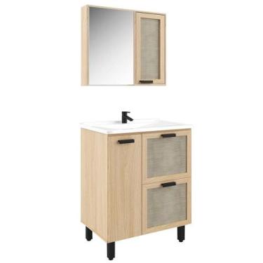Imagem de Conjunto de Banheiro São João Adore Branco e Japani 58 cm - MOVEIS SAO