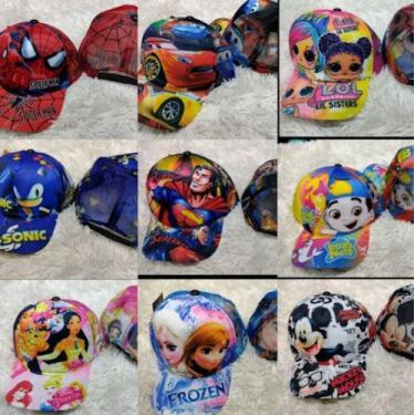 Imagem de Kit 10 Bonés Infantil Atacado Super Herois Personagens - altomex