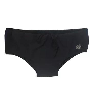 Imagem de Sunga Natação Papel Competição Infantil Rythmoon - DboaSwim, 10, Preto