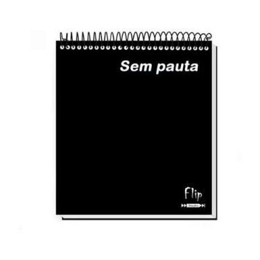 Imagem de Caderno p/Canhoto 10M 160F s/ pauta Flip Neutro (204x234mm) - Tamoio
