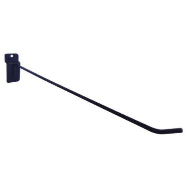 Imagem de Kit com 100 Gancho Expositor P/ Painel Canaletado 30cm Preto - Bedetti